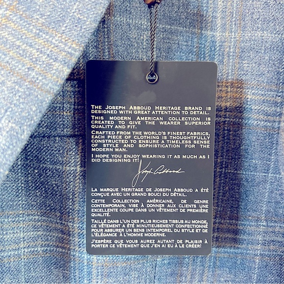 Joseph Abboud Classic Fit Plaid Soft Jacket - Picture 5 of 13